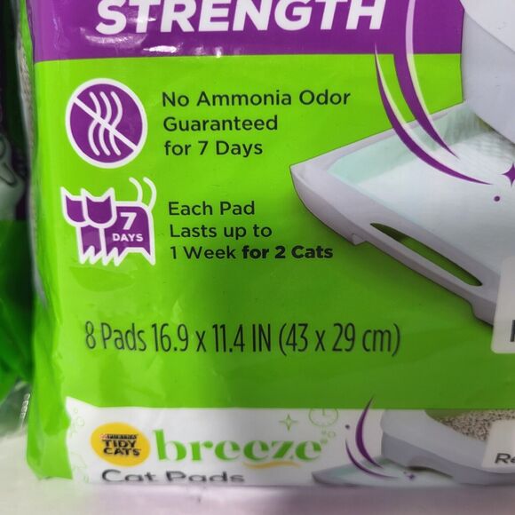 Purina Cat Litter Accessories Breeze Pads Multi Cat Strength 8 Count Bag - Picture 2 of 2